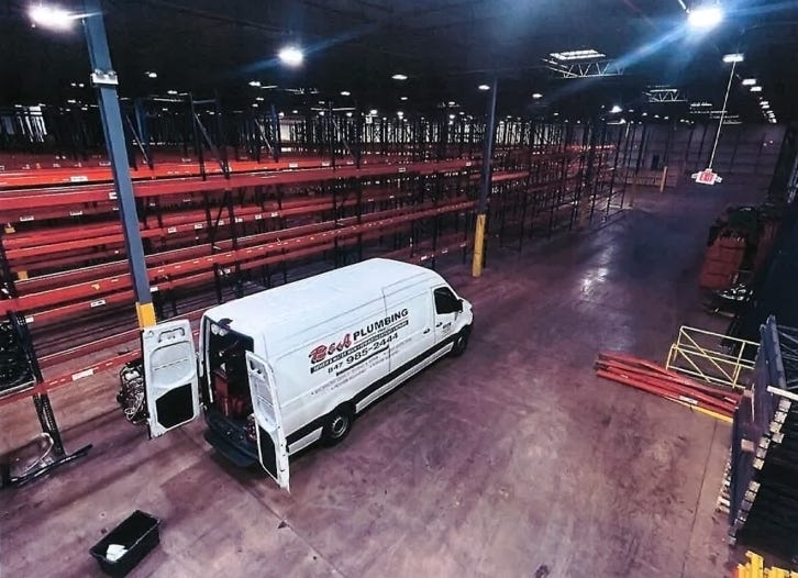 Large-scale commercial plumbing project by B&A Plumbing Inc.